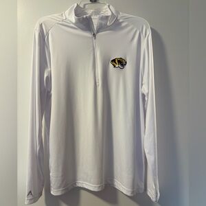 MIZZOU Antigua White Performance Pullover